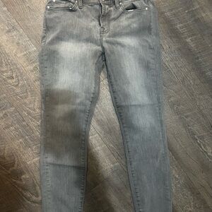 7 For All Mankind Women's Gray Skinny Jeans